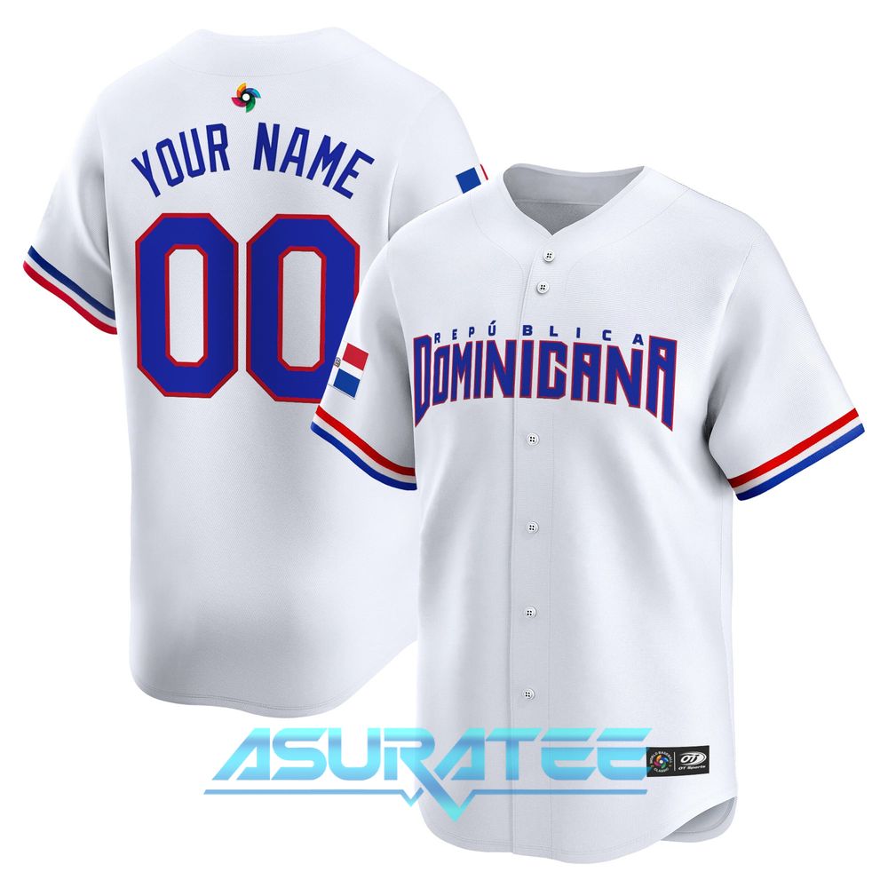 Team Dominican Republic World Baseball Classic 2026 Custom Name Baseball Jersey
