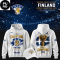 Team Finland 2026 IIHF Ice Hockey World Champions Hoodie T-Shirt