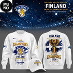 Team Finland 2026 IIHF Ice Hockey World Champions Hoodie T-Shirt