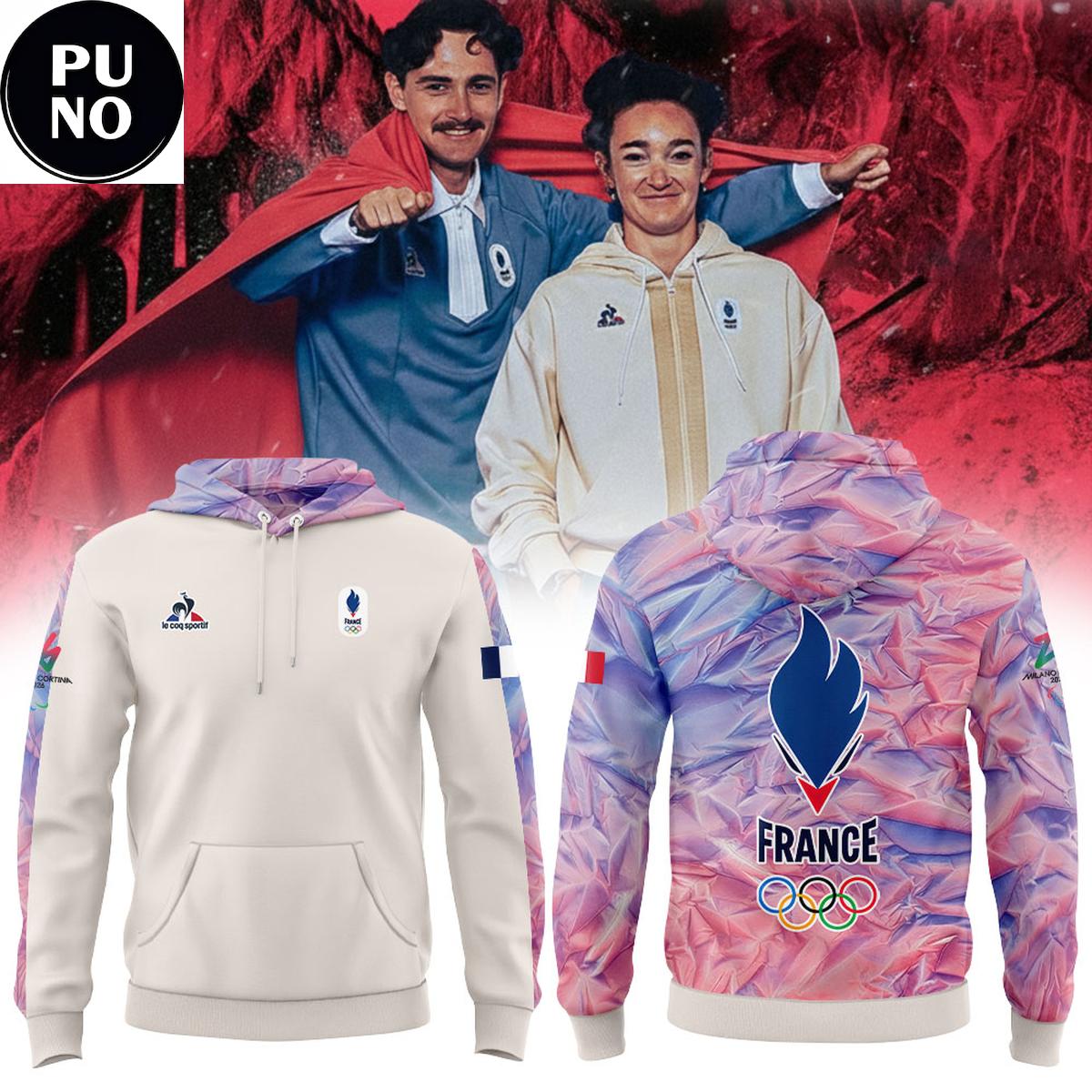 Team France 2026 Milano Cortina Olympic The Era Hoodie Shirts