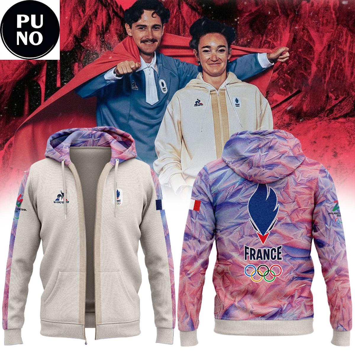 Team France 2026 Milano Cortina Olympic The Era Hoodie Shirts