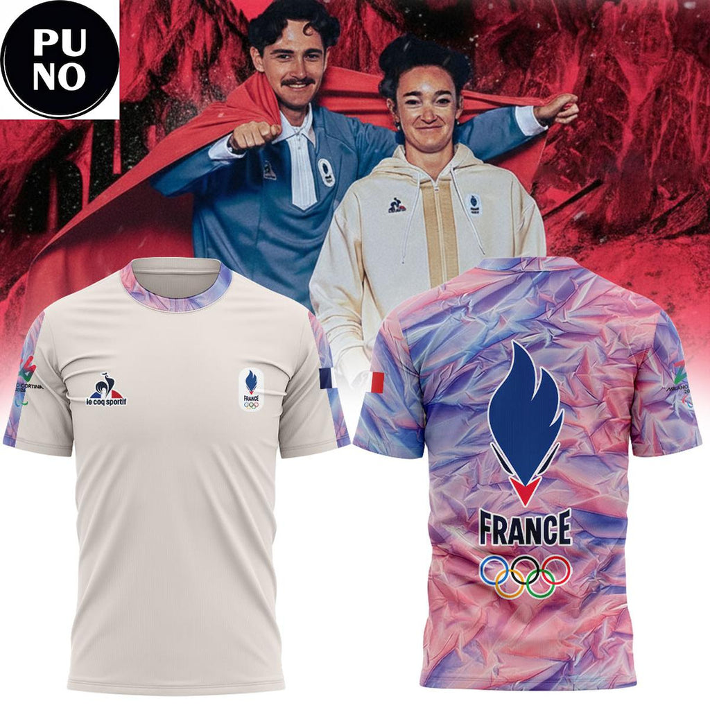 Team France 2026 Milano Cortina Olympic The Era Hoodie Shirts