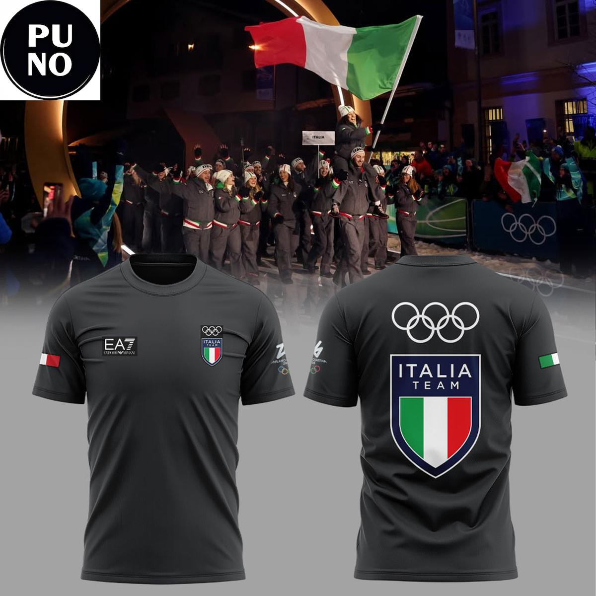 Team Italy Winter Olympics Milano Cortina 2026 Hoodie T-Shirt
