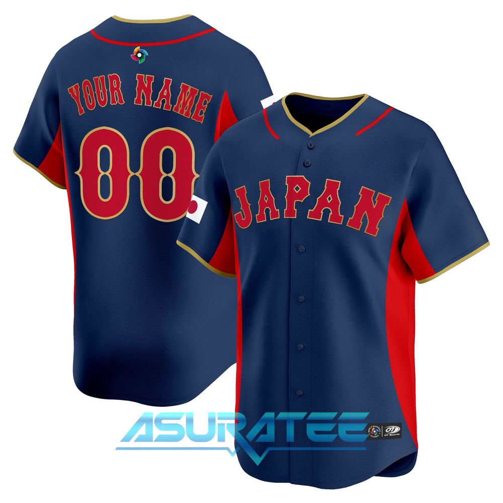 Team Japan World Baseball Classic 2026 Custom Name Baseball Jersey