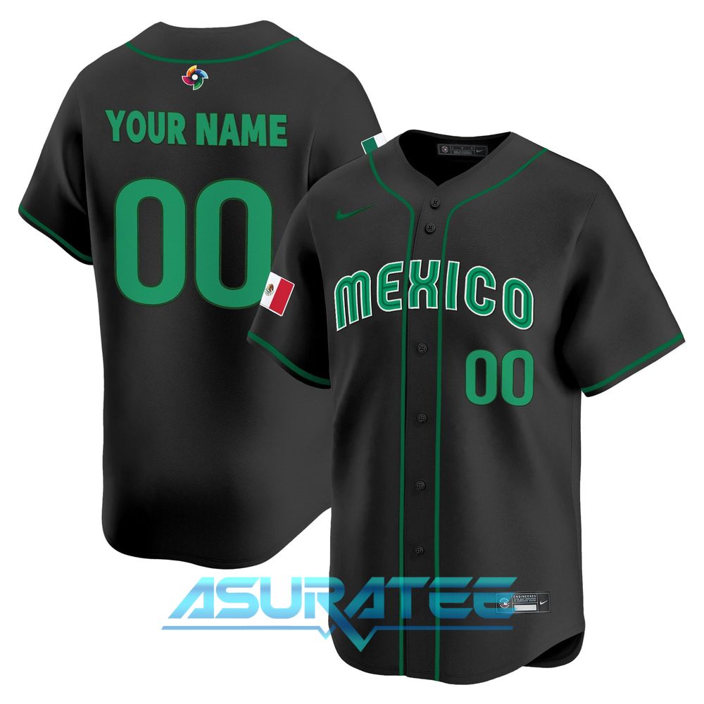 Team Mexico World Baseball Classic 2026 Custom Name Baseball Jersey
