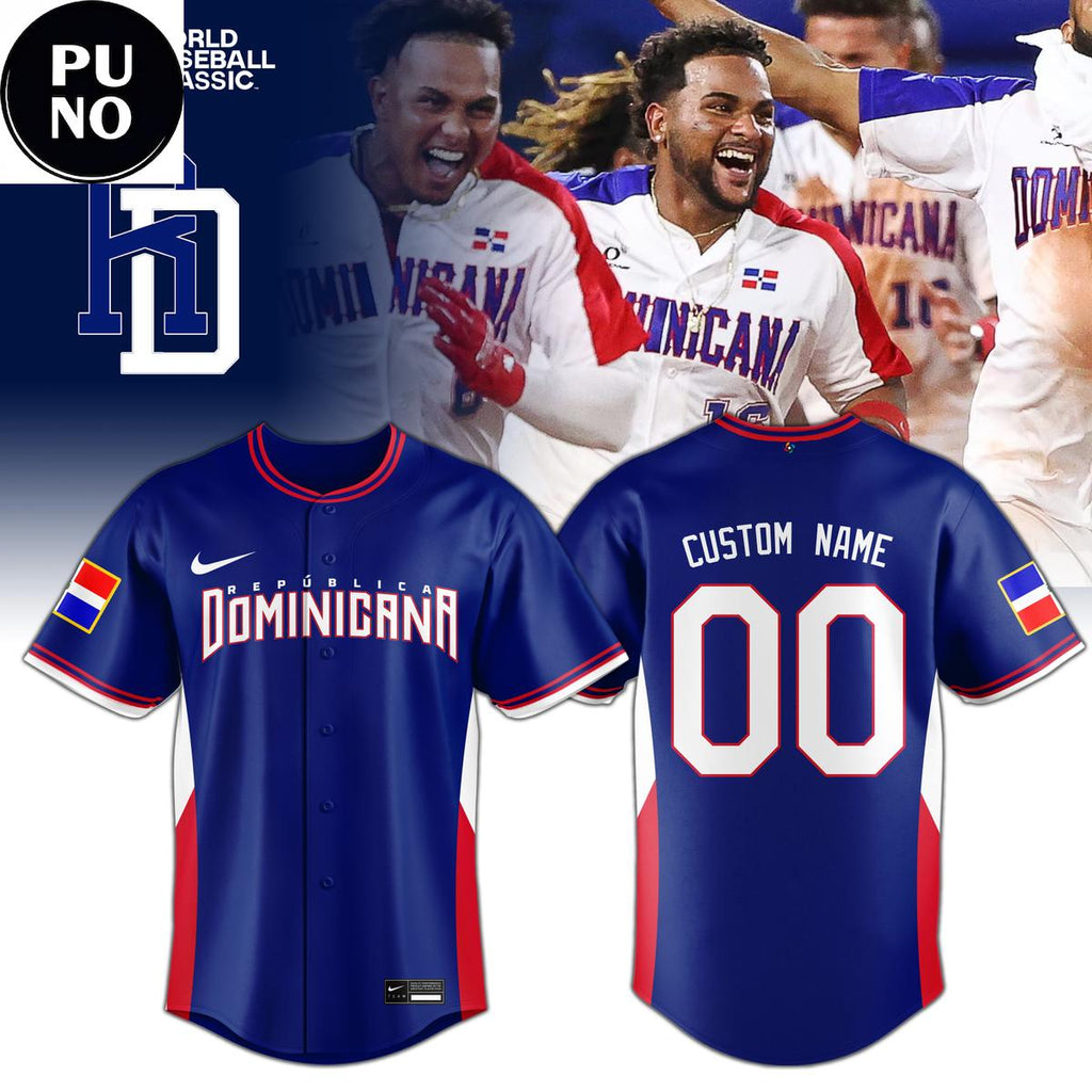 Team Republica Dominicana x World Baseball Classic 2026 Personalized Baseball Jersey