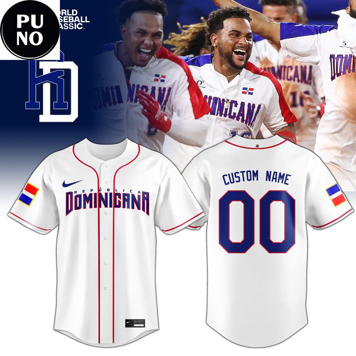 Team Republica Dominicana x World Baseball Classic 2026 Personalized Baseball Jersey