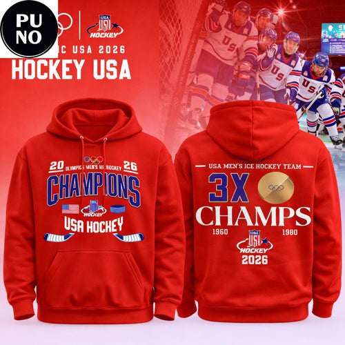 Team USA 2026 Olympic Ice Hockey Champions Celebrate Hoodie T-Shirt
