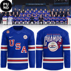 Team USA 2026 Olympic Milano Cortina Golden Men Champs Hockey Jersey