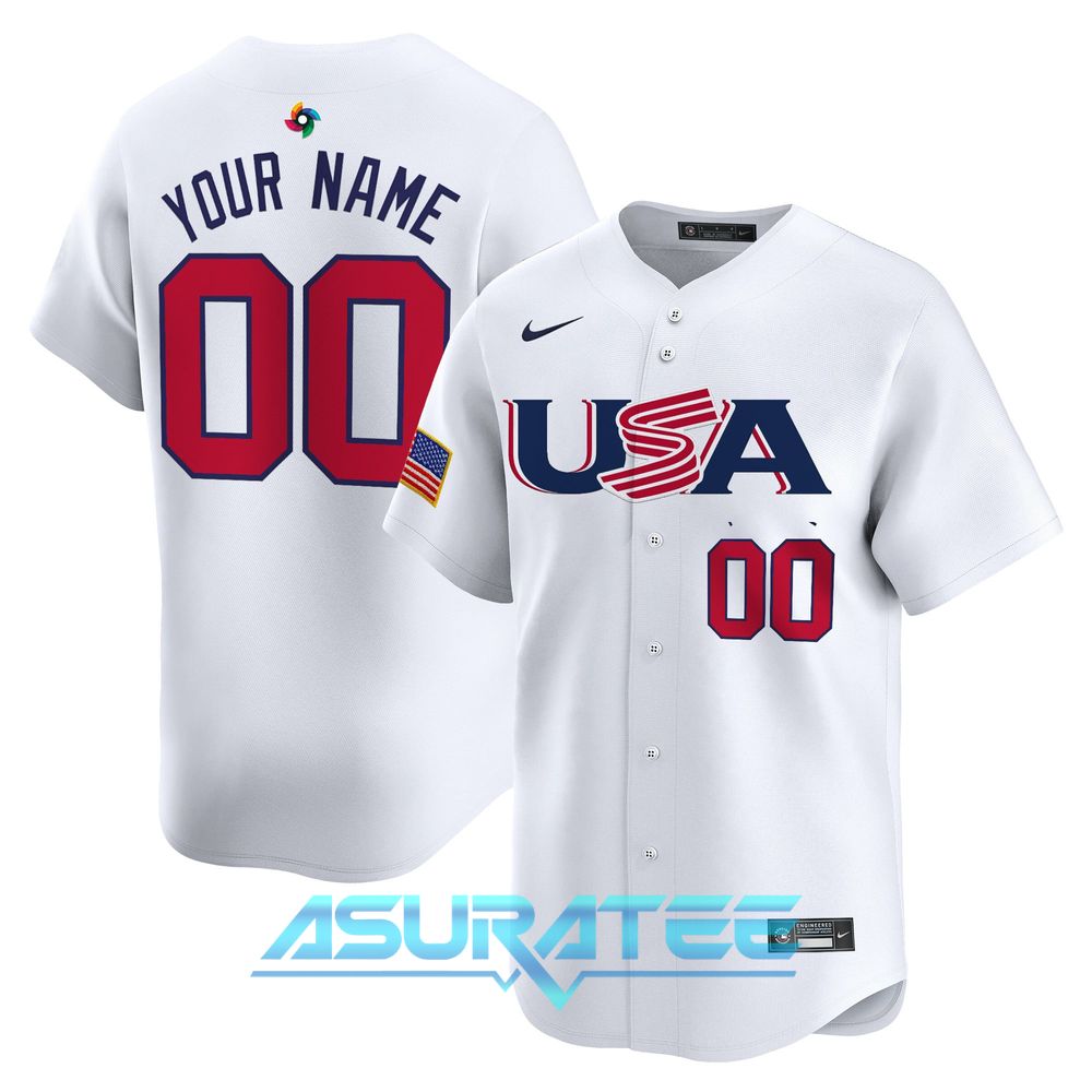 Team USA World Baseball Classic 2026 Custom Name Baseball Jersey