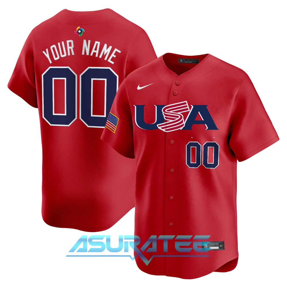 Team USA World Baseball Classic 2026 Custom Name Baseball Jersey