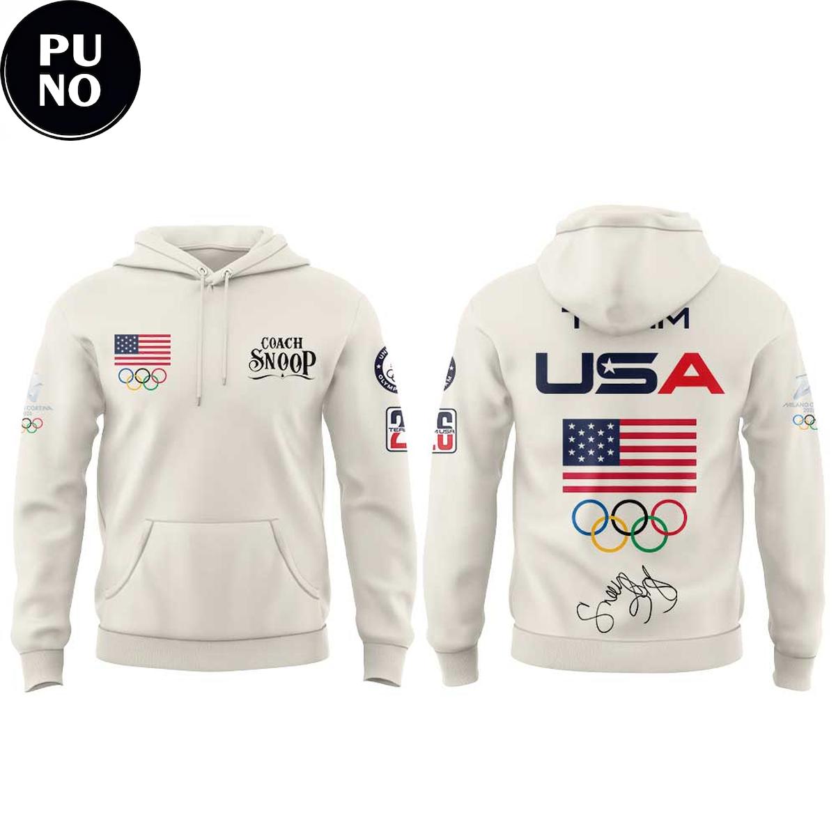 Team USA x Snoop Dog 2026 Winter Olympic Milano Cortina Hoodie Shirt