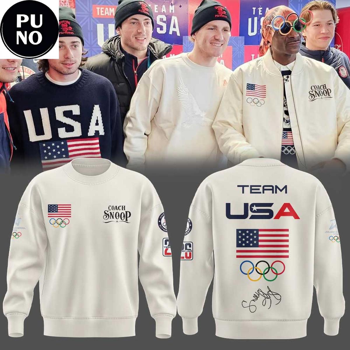 Team USA x Snoop Dog 2026 Winter Olympic Milano Cortina Hoodie Shirt