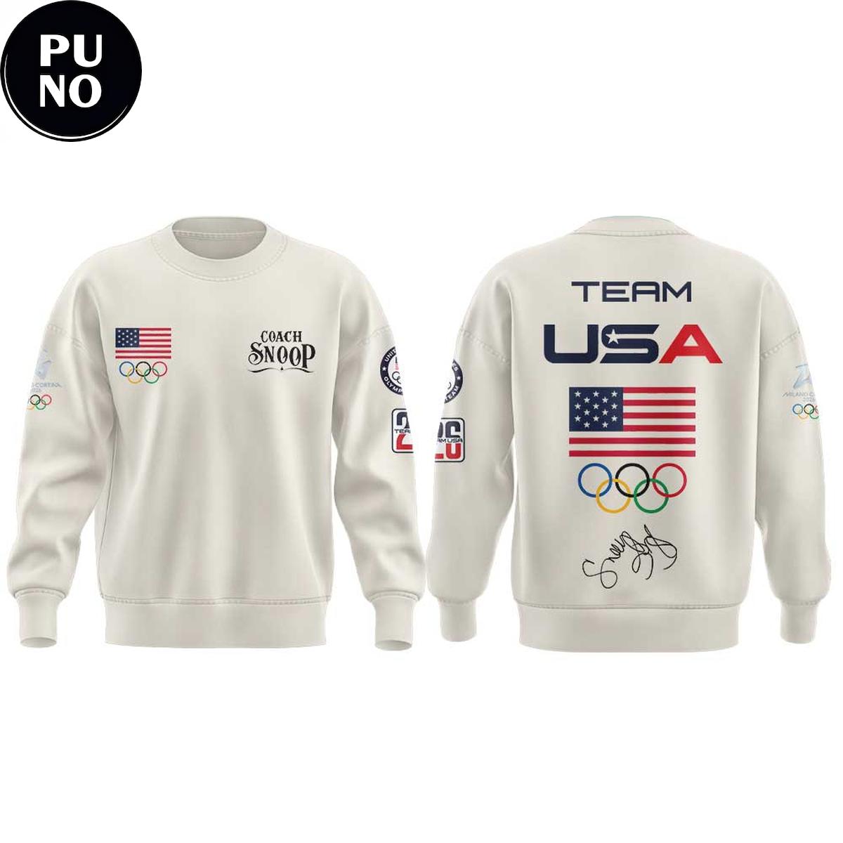 Team USA x Snoop Dog 2026 Winter Olympic Milano Cortina Hoodie Shirt
