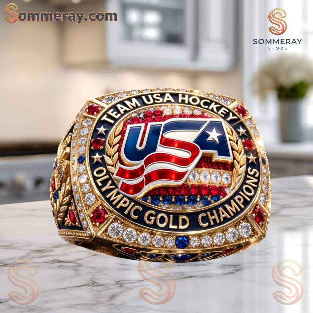 Team Usa Hockey Olympic Gold Champions 2026 Ring