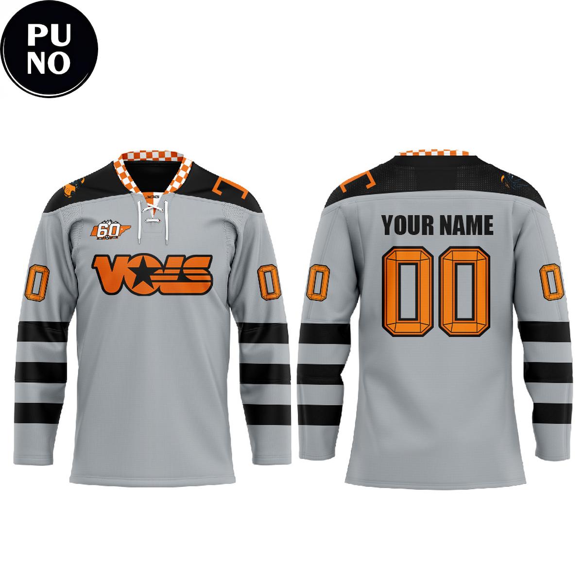 Tennessee Hockey 60th Anniversary Throwback 2026 Personalized Hockey Jersey