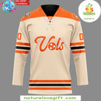 Tennessee Ice Hockey Jersey 2026 Cream Team Apparel