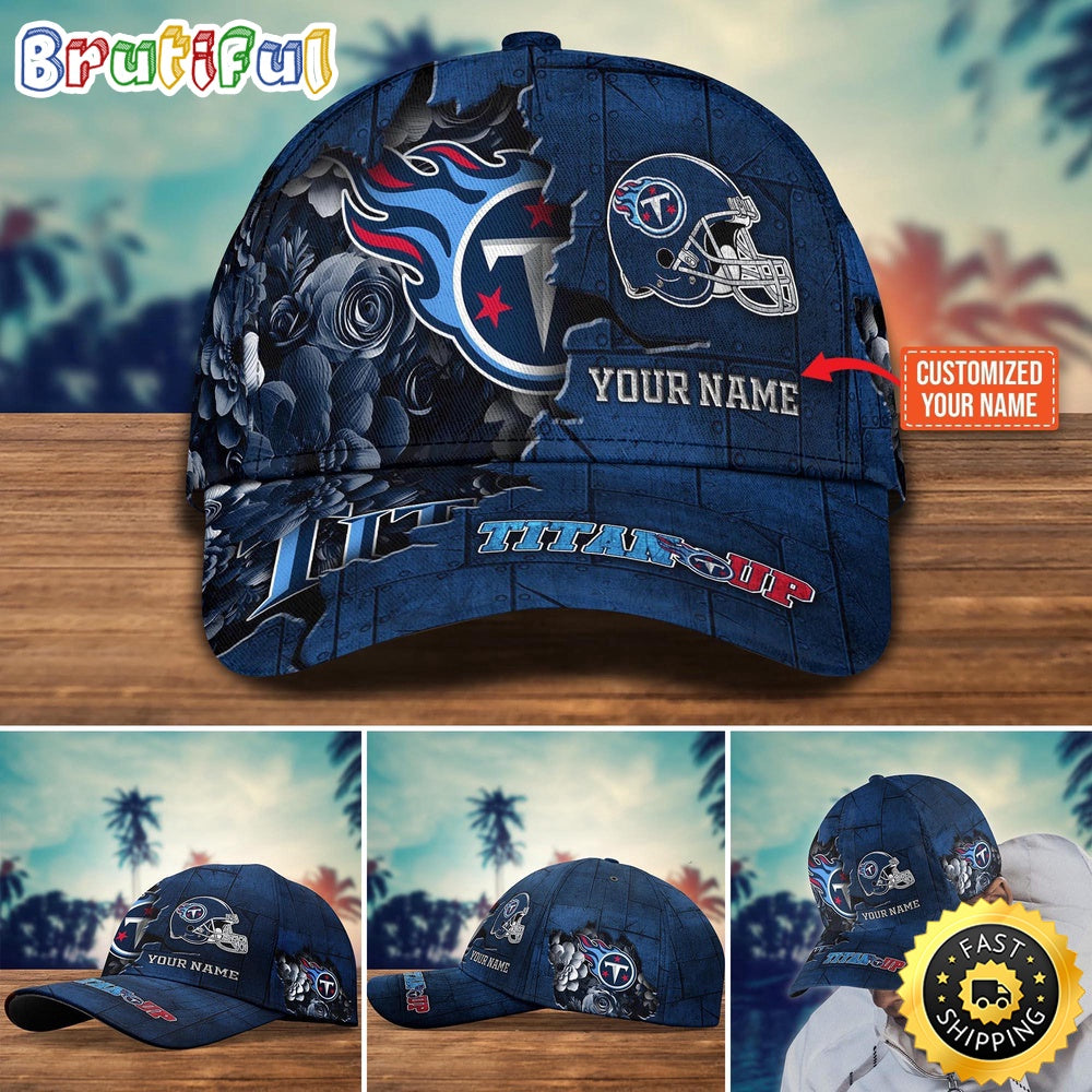 Tennessee Titans Baseball Cap Flower Custom Trending Cap