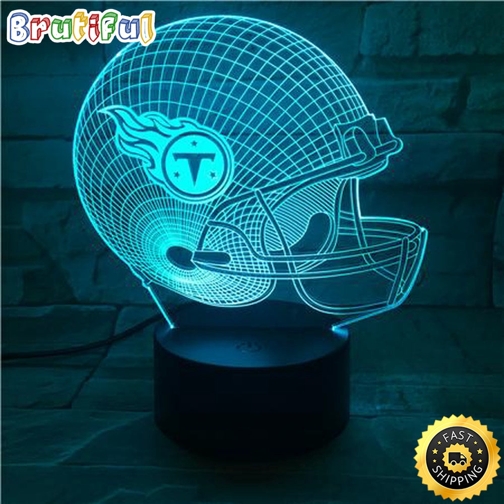 Tennessee Titans Night Light Football 3D Illusion LED Lamp