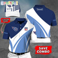 Tennessee Titans Polo Shirt Custom Name Football Polo Shirts