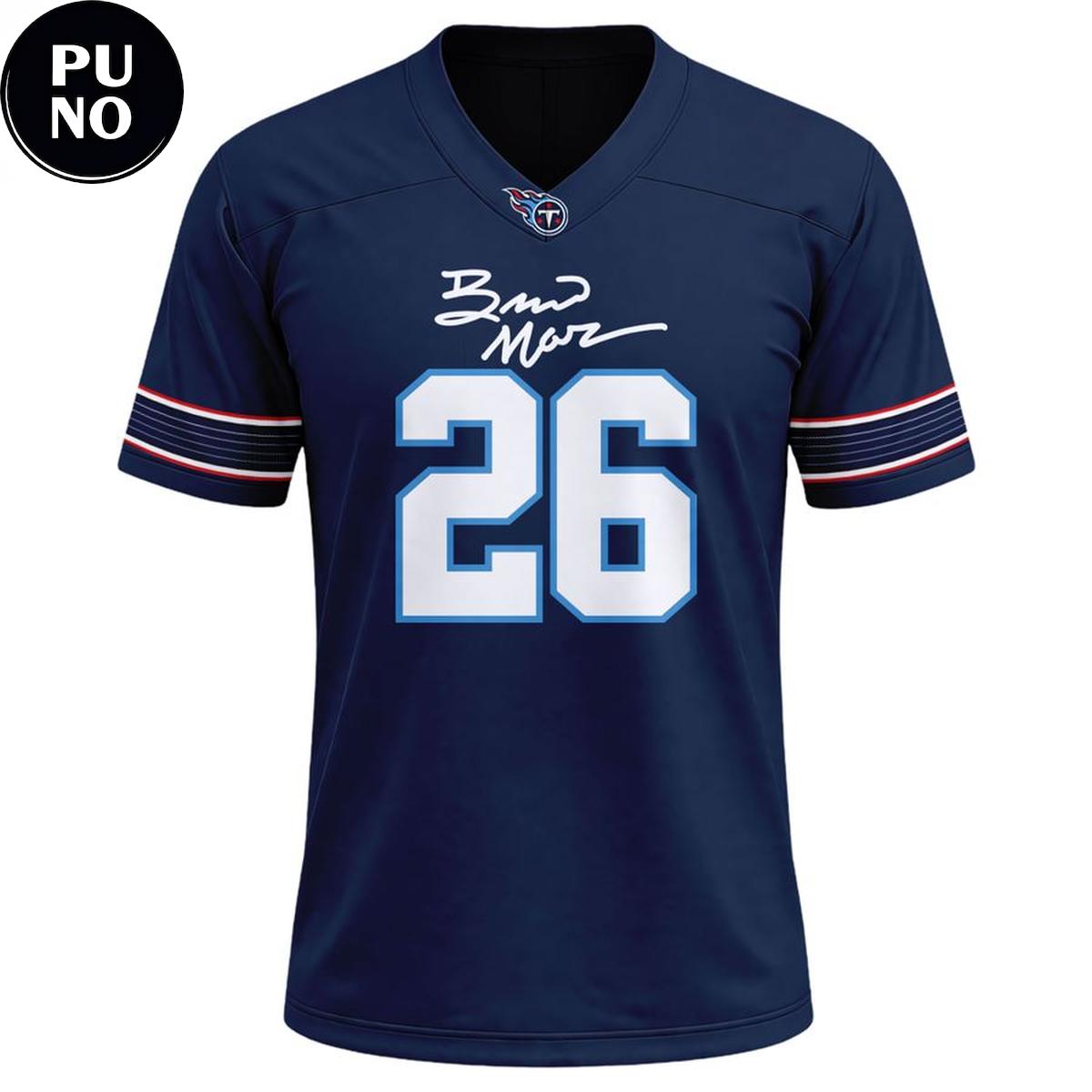 Tennessee Titans x Bruno Mars The Romantic Tour 2026 Football Jersey