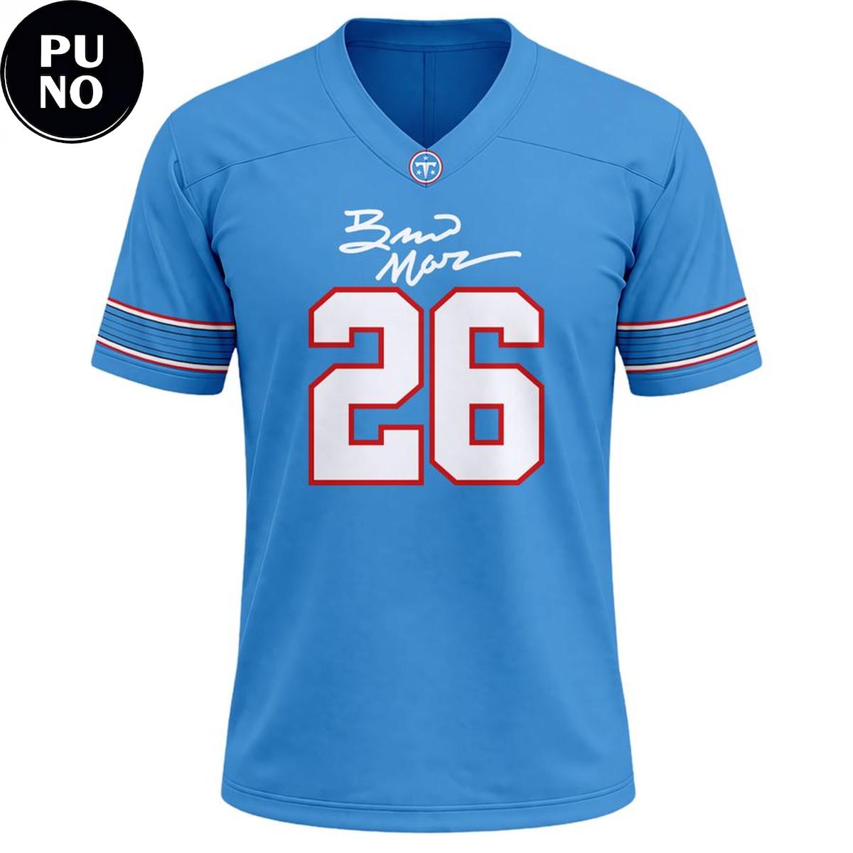 Tennessee Titans x Bruno Mars The Romantic Tour 2026 Football Jersey