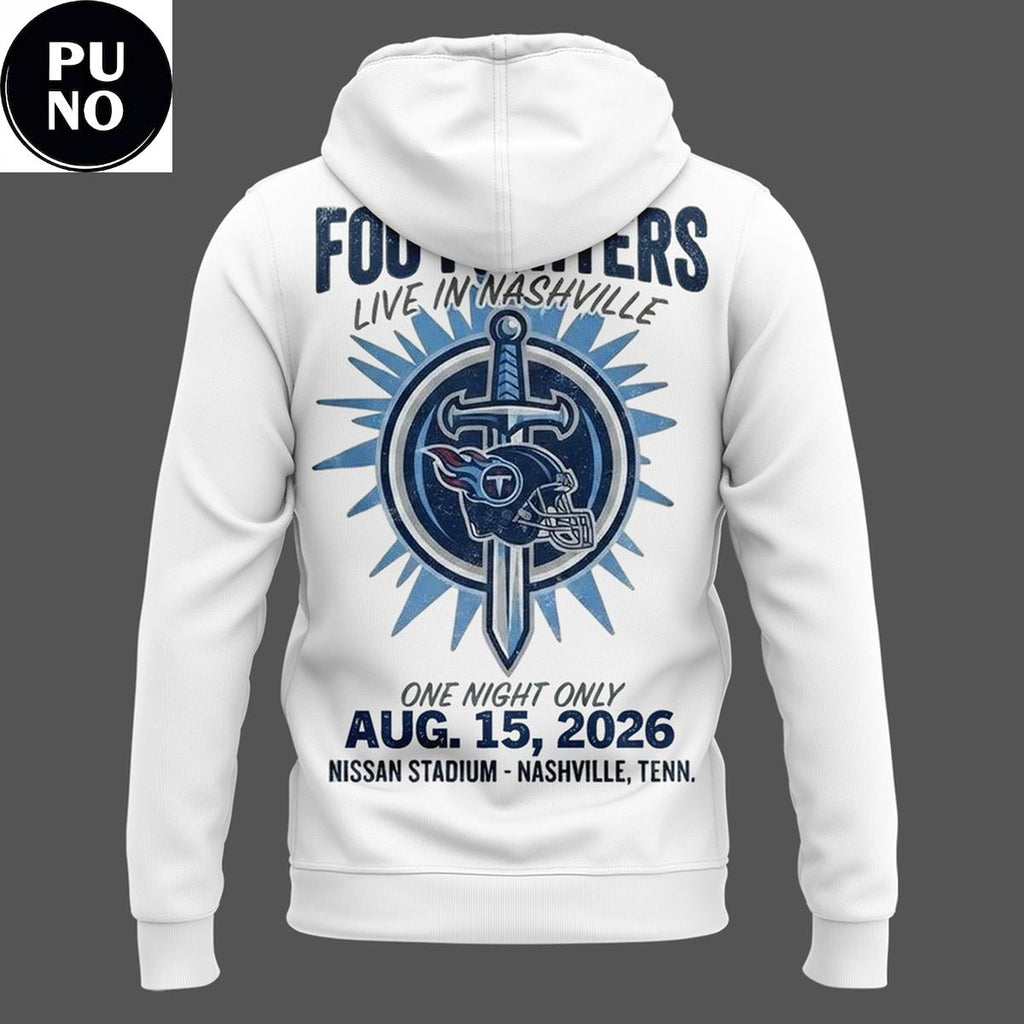 Tennessee Titans x Foo Fighters Take Cover Tour 2026 Hoodie T-Shirt