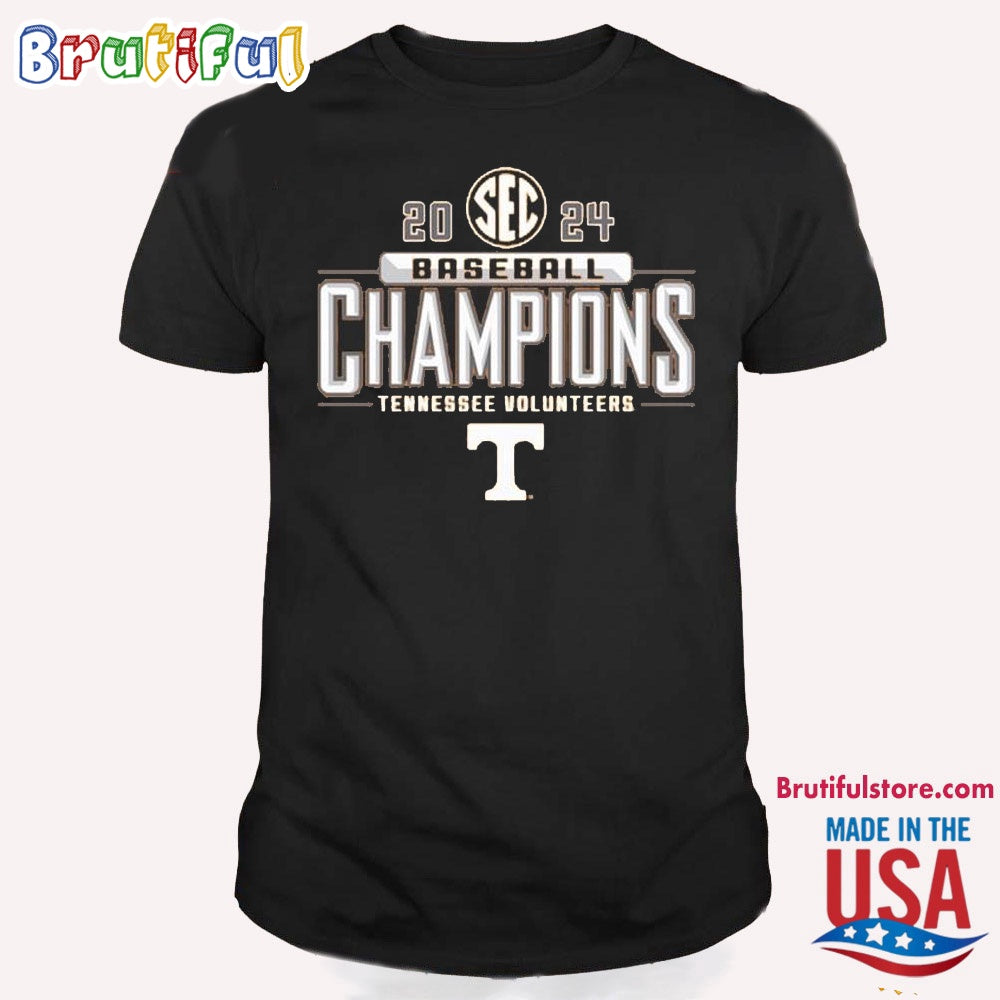 Tennessee Volunteers 2024 Sec East Baseball Regular Season Champions Locker Room T Shirt