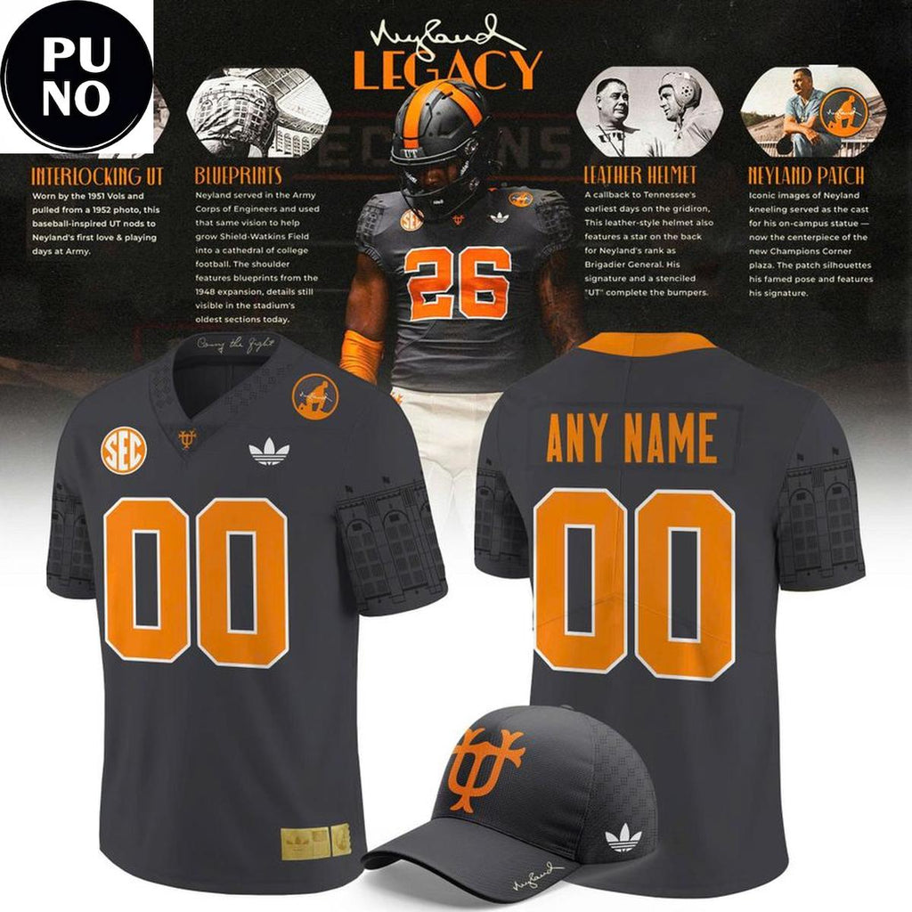 Tennessee Volunteers 2026 Neyland Legacy Personalized Football Jersey