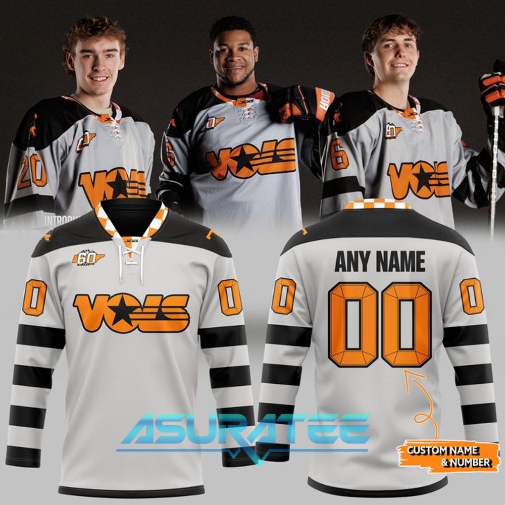 Tennessee Volunteers 60th Anniversary Throwback 2026 Hockey Jersey