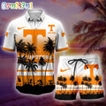 Tennessee Volunteers Palm Tree Summer Hawaiian Shirt, NCAA Sport Summer Hawaiian Set, Summer Beach Short