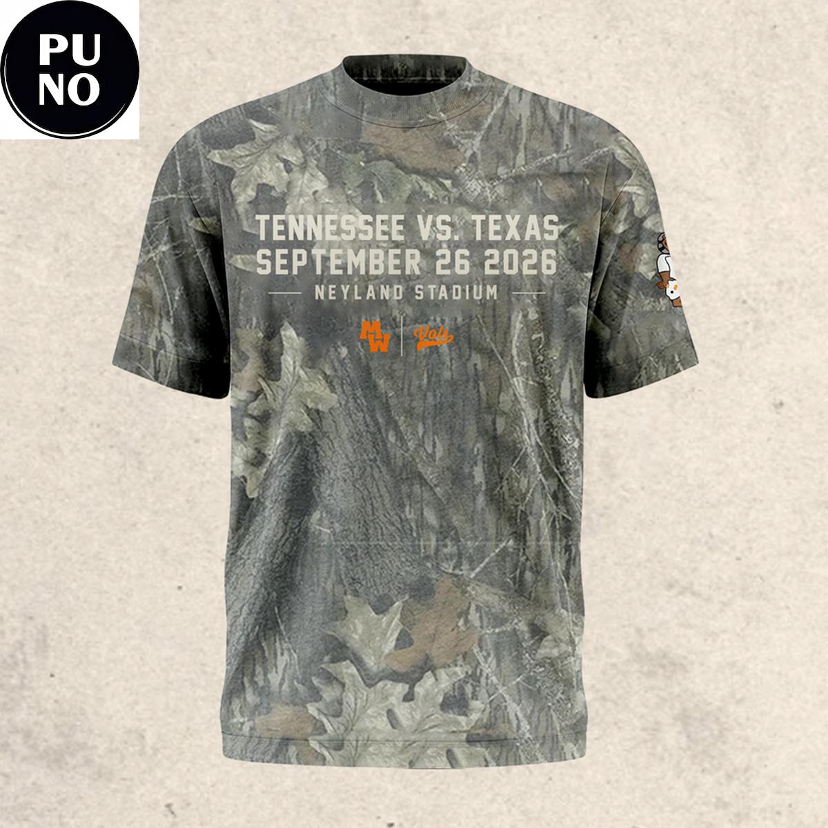 Tennessee Volunteers x Morgan Wallen 2026 Camo Hoodie T-Shirt