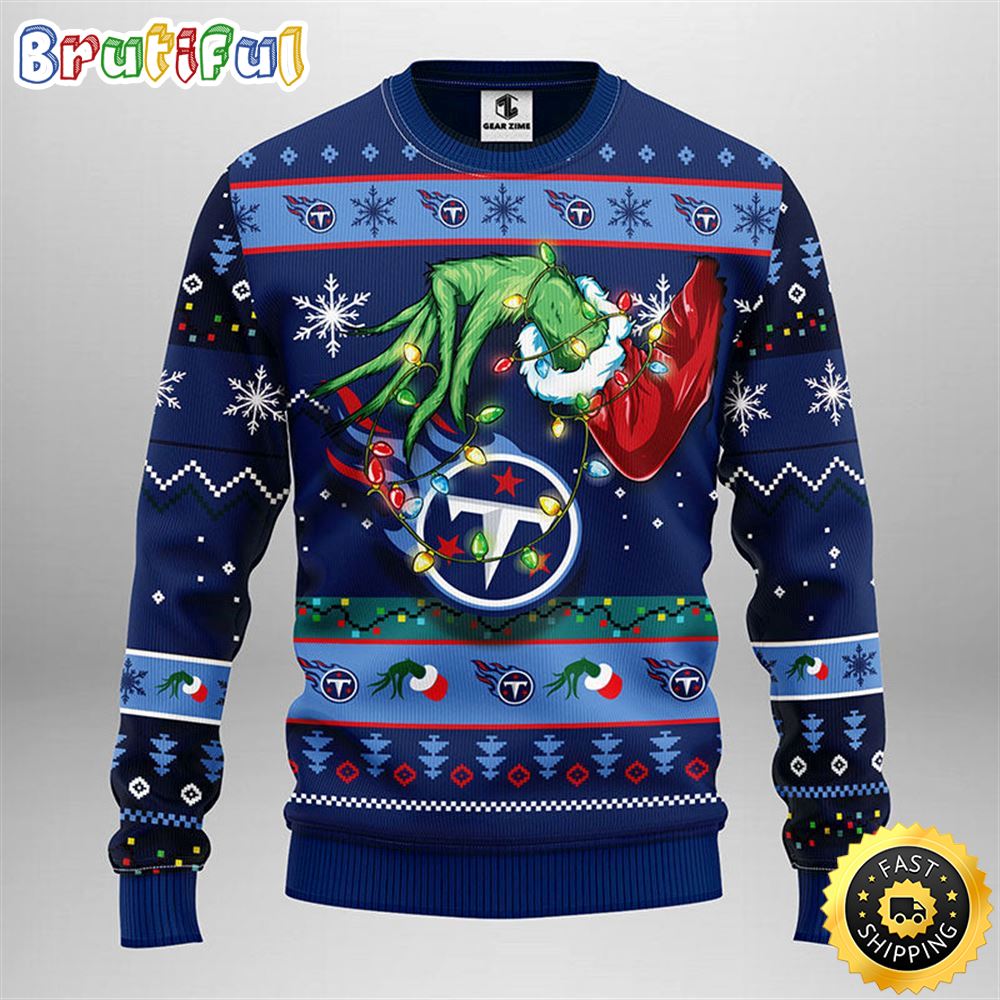 Tennessee Titans Christmas Ugly Sweater Grinch Show Your Team Spirit