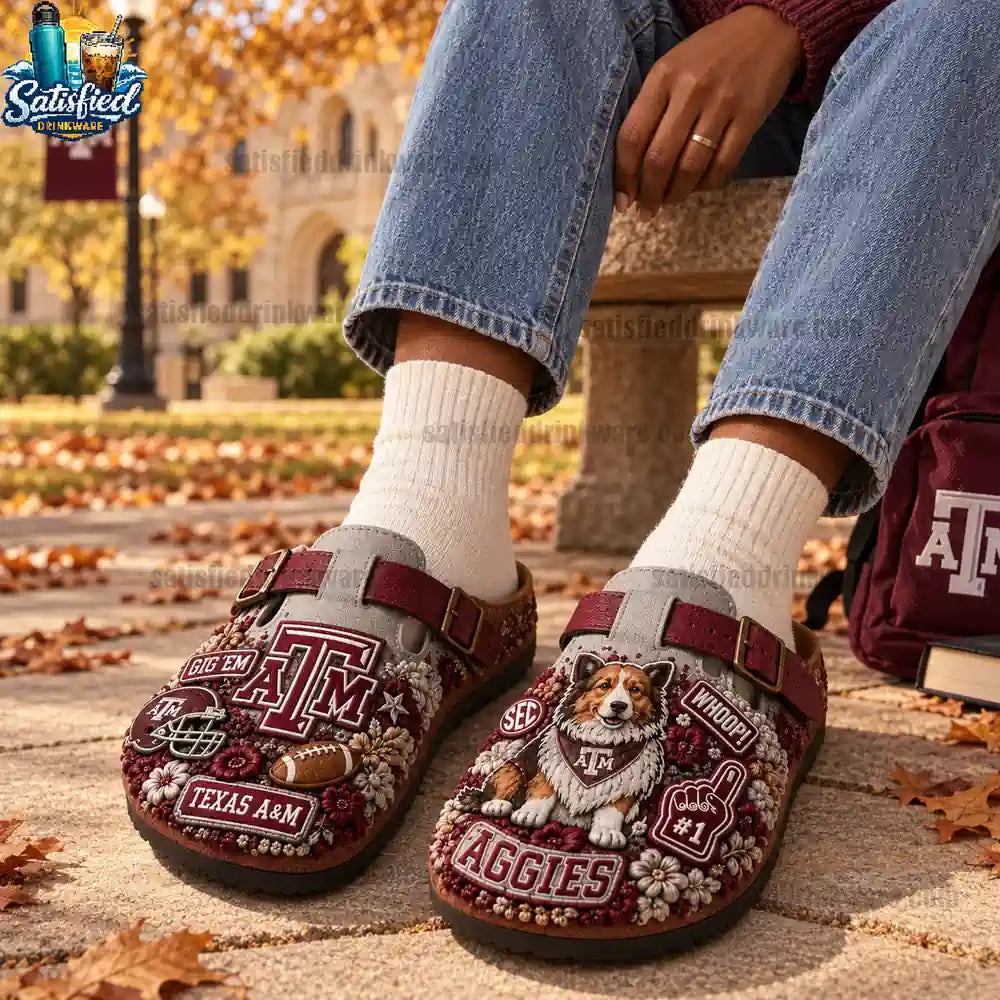 Texas A&M Aggies Suede Clogs