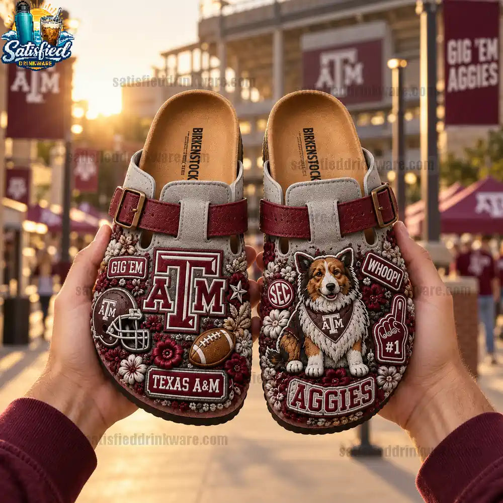 Texas A&M Aggies Suede Clogs