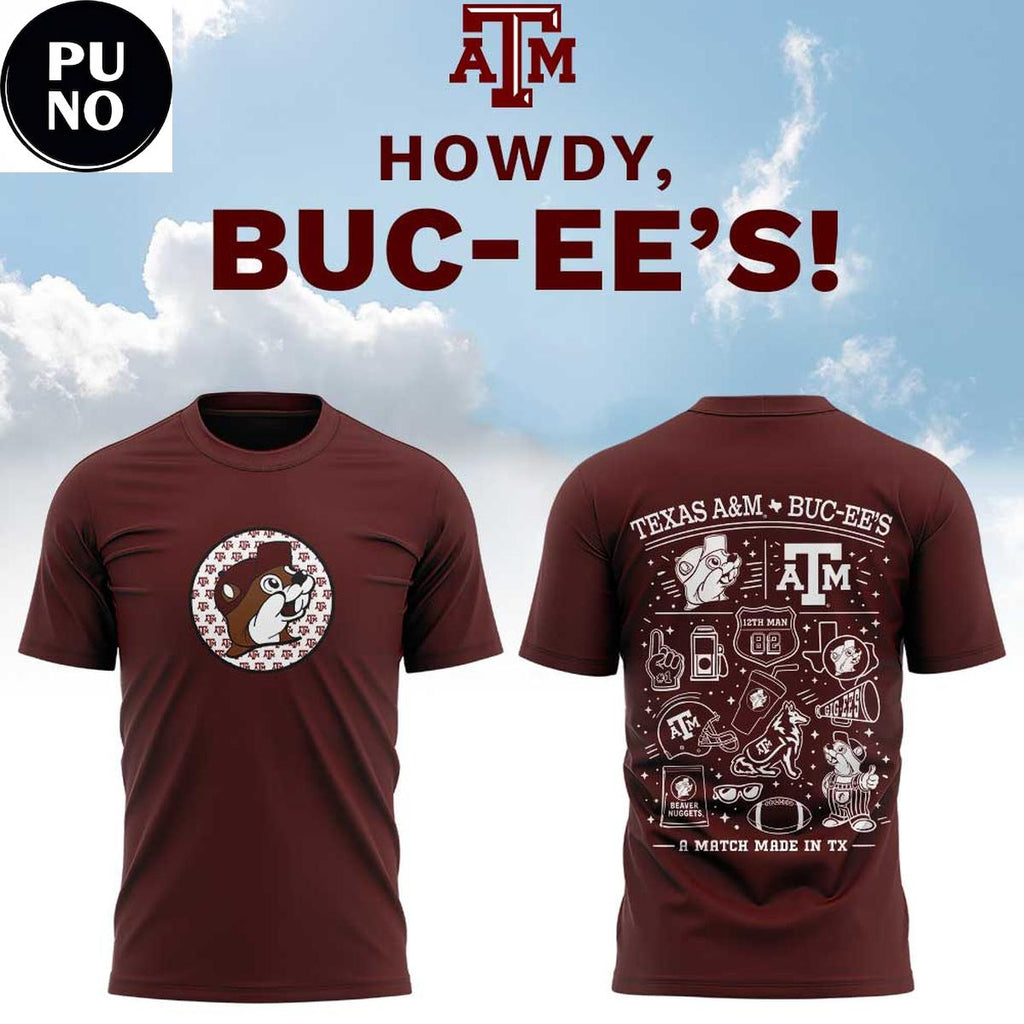 Texas A&M x Howdy Buc-ee’s 2026 Hoodie T-Shirt