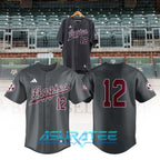 Texas A&M Dark Grey Full Button Limited Edition Baseball Jersey