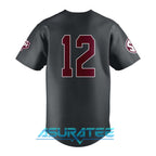Texas A&M Dark Grey Full Button Limited Edition Baseball Jersey