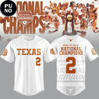 Texas Longhorns 2026 NCAA Softball College World Series National Champions Baseball Jersey