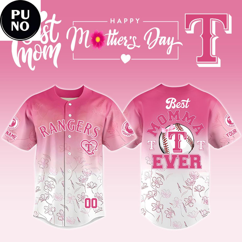 Texas Rangers Happy Mother’s Day and Father’s Day 2026 Personalied Baseball Jersey