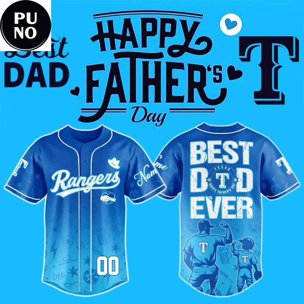Texas Rangers Happy Mother’s Day and Father’s Day 2026 Personalied Baseball Jersey