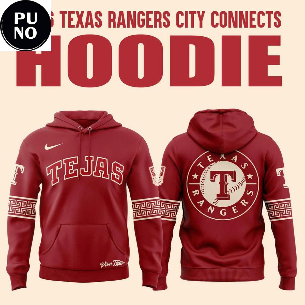 Texas Rangers MLB City Connect 2026 Tejas Hoodie T-Shirt