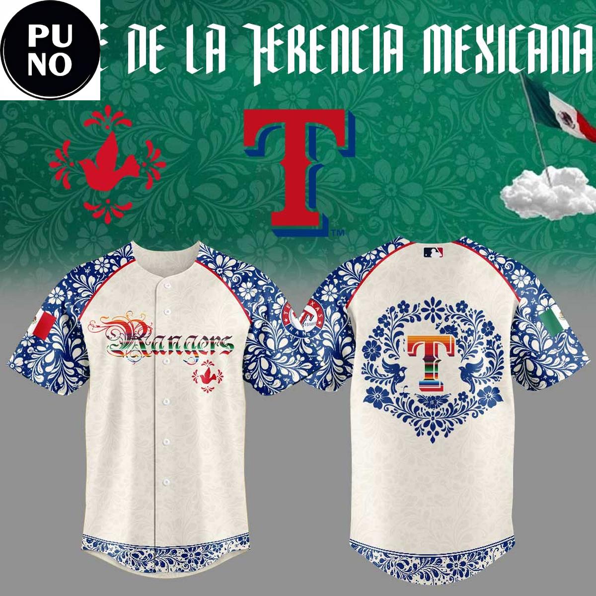 Texas Rangers Mexican Heritage Night 2026 Baseball Jersey