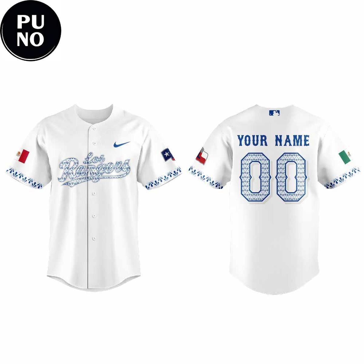 Texas Rangers Mexican Heritage Night 2026 Personalized Baseball Jersey
