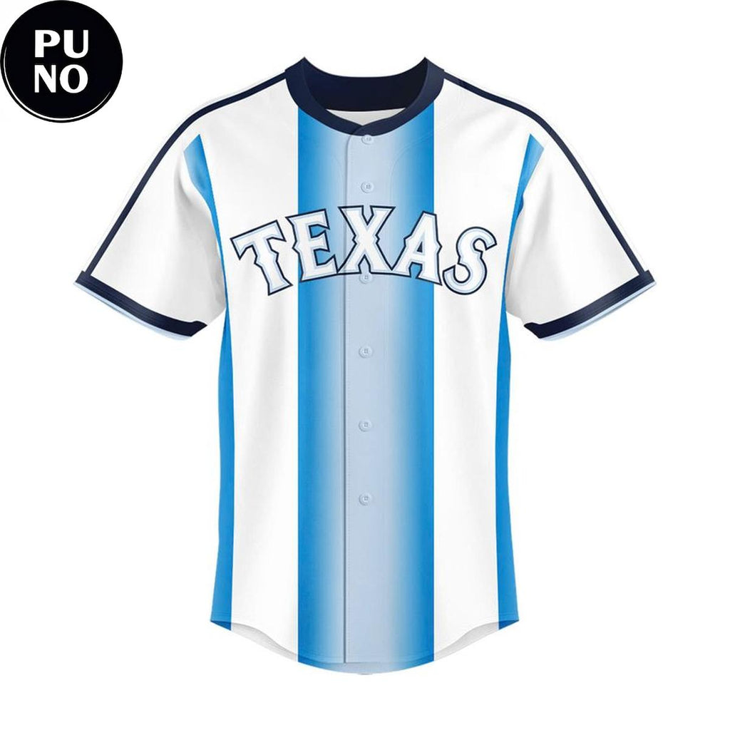 Texas Rangers x Argentina National Soccer 2026 Personalized Baseball Jersey
