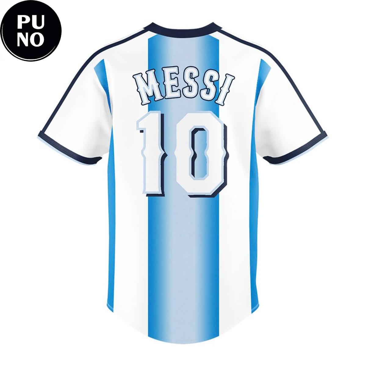 Texas Rangers x Argentina National Soccer 2026 Personalized Baseball Jersey