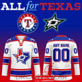 Texas Rangers x Dallas Stars Night 2026 Hockey Jersey