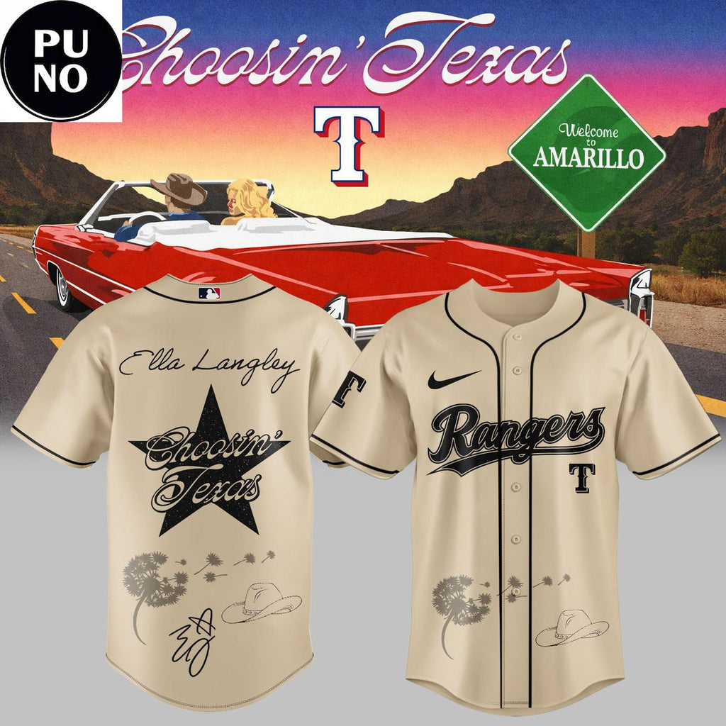 Texas Rangers x Ella Langley Choosin’ Texas 2026 Baseball Jersey