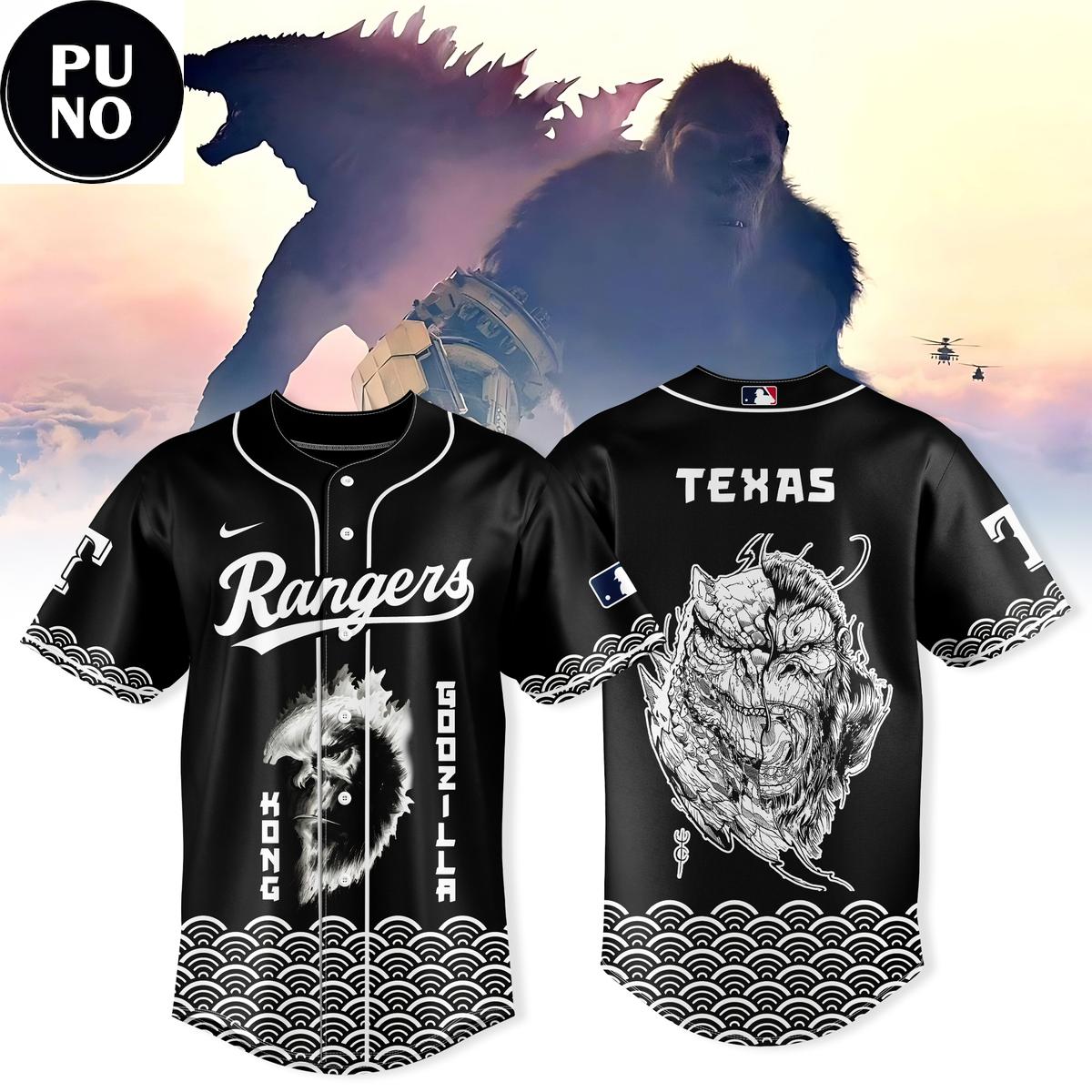 Texas Rangers x Godzilla and Kong 2026 Baseball Jersey