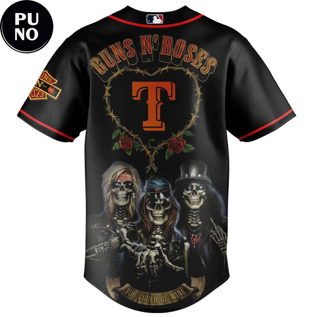 Texas Rangers x Guns N’ Roses 2026 Rock Legend Baseball Jersey